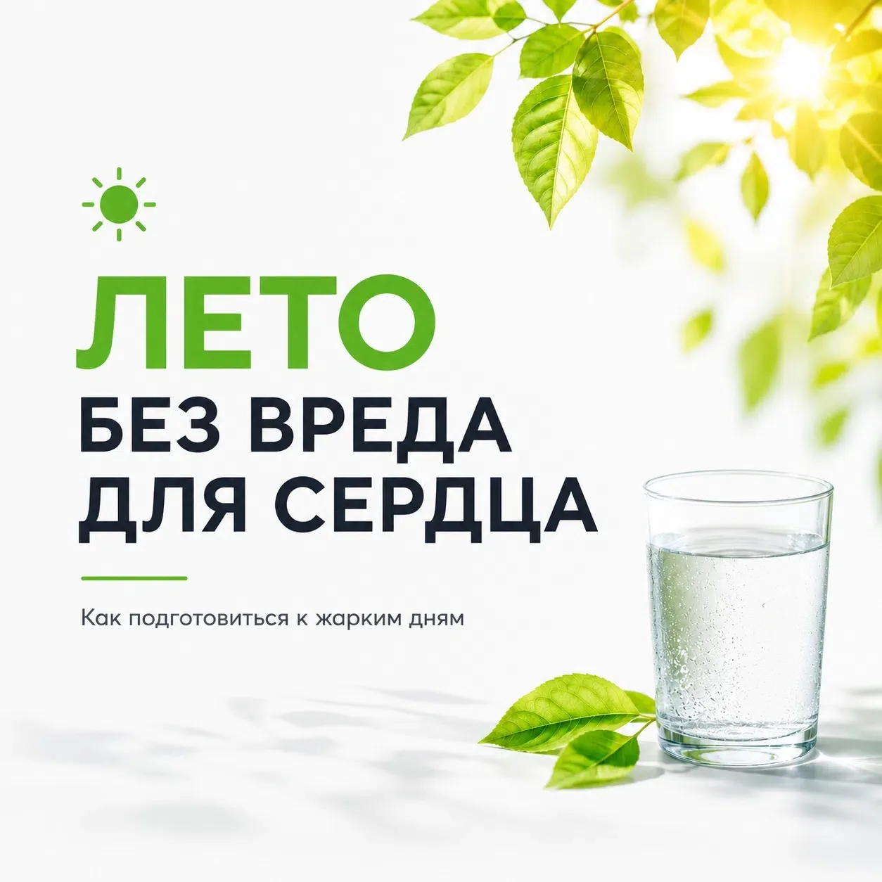 ☀ Жара ещё впереди. А ваше сердце к ней готово?

Высокая температура — это дополнительная нагрузка н