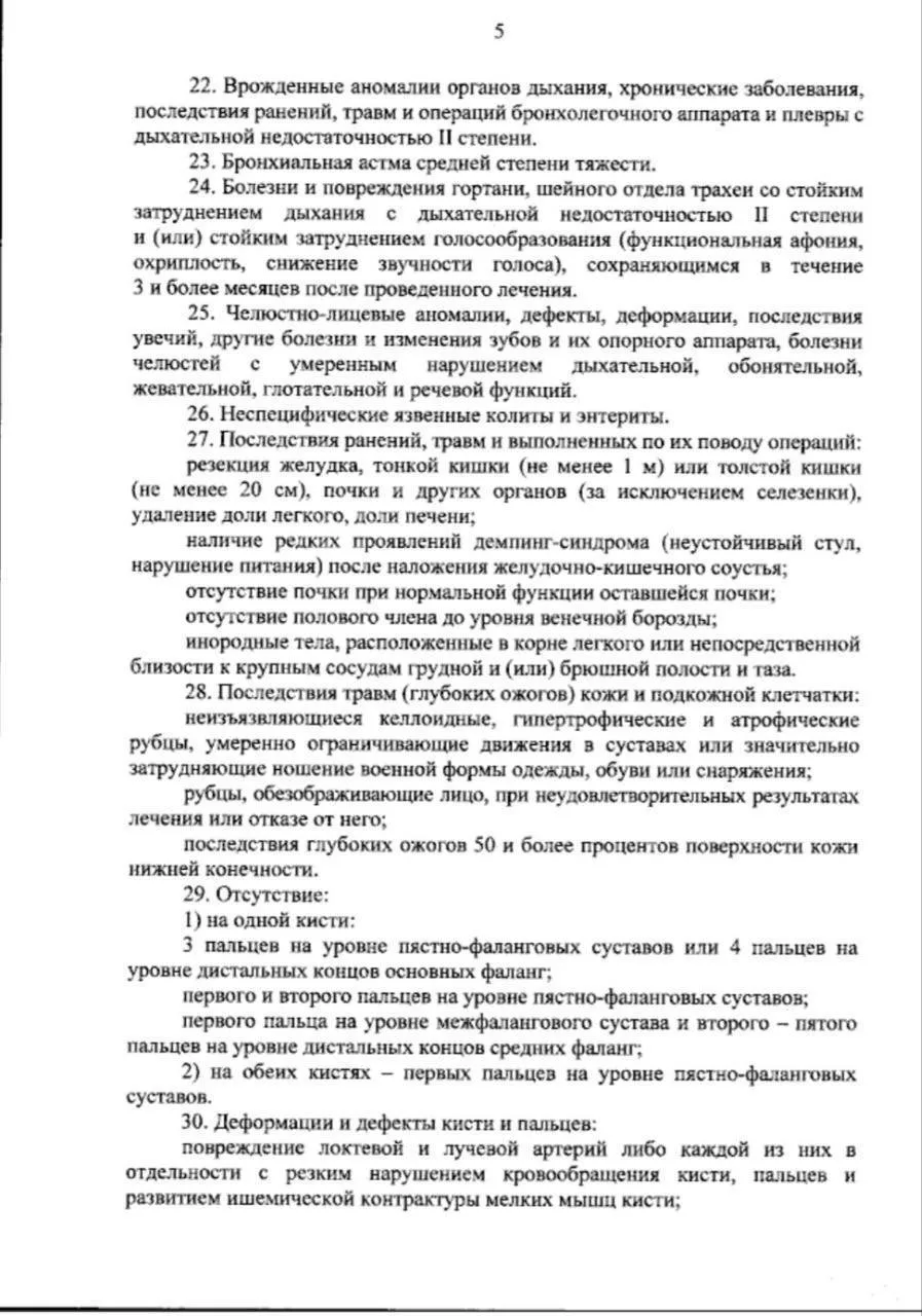 ⚡️⚡️⚡️⚡️ НОВЫЙ СПИСОК ЗАБОЛЕВАНИЙ, ПРИ КОТОРЫХ НЕ ПРИЗЫВАЮТ НА ВОЕННУЮ СЛУЖБУ  ✅ Минобороны РФ обнов