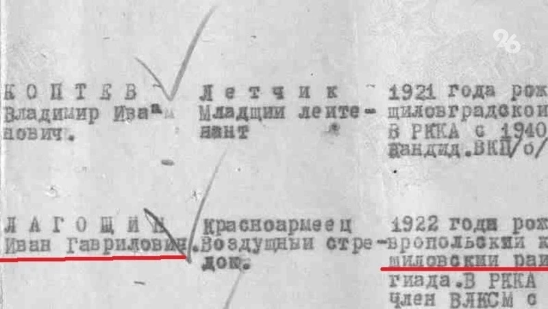 🙏 Родственники погибшего лётчика-красноармейца нашлись после публикации «Победы26»