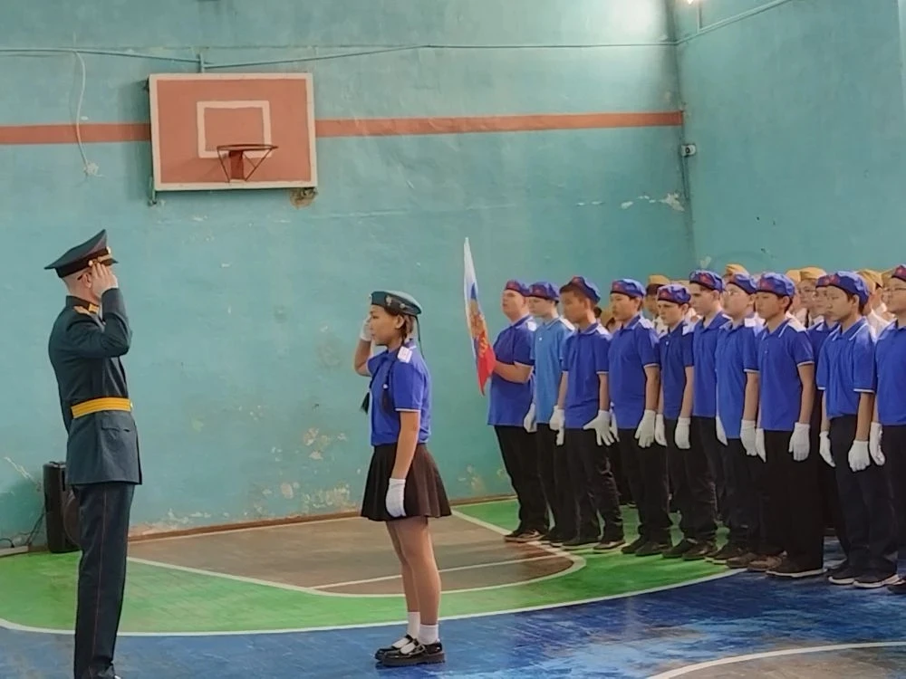 В  Сотниковской школе прошел Смотр строя и песни, посвящённый 81 годовщине Победы в Великой Отечеств