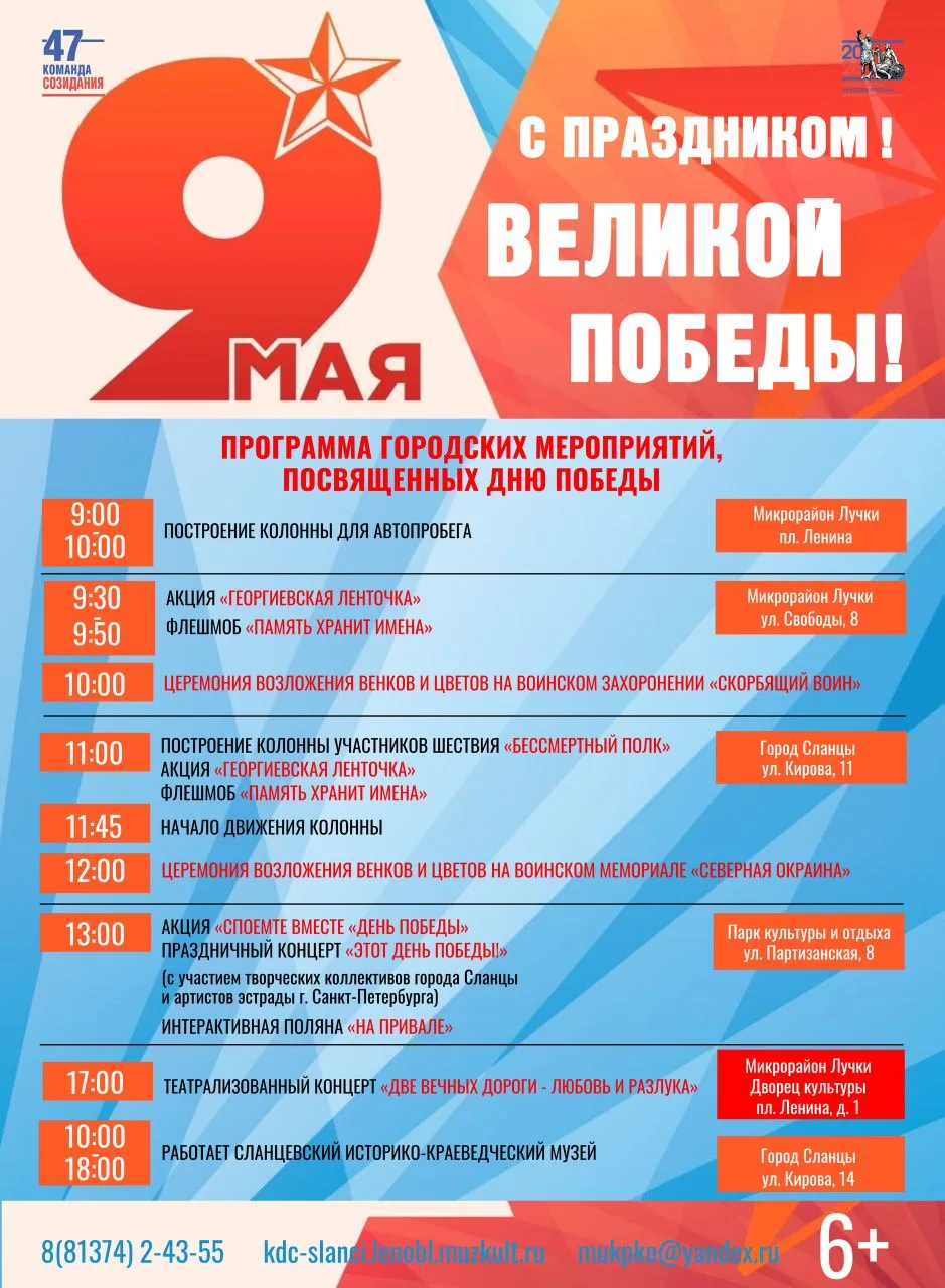 ⭐Праздничные мероприятия, посвященные 81-й годовщине Великой Победы.