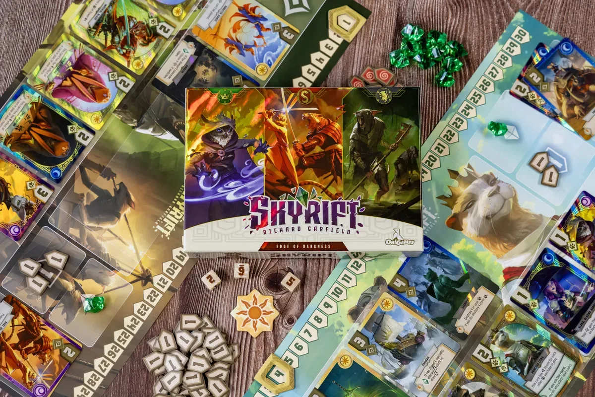 Издательство Origames готовит Skyrift — быструю карточную дуэль от Ричарда Гарфилда, ав...