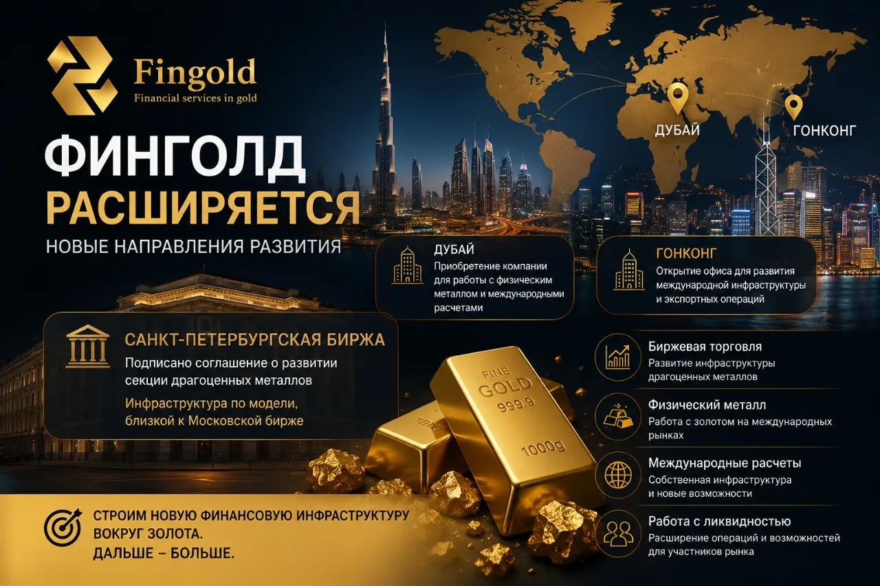 🥇 «ФИНГОЛД» ПРОДОЛЖАЕТ МАСШТАБИРОВАНИЕ