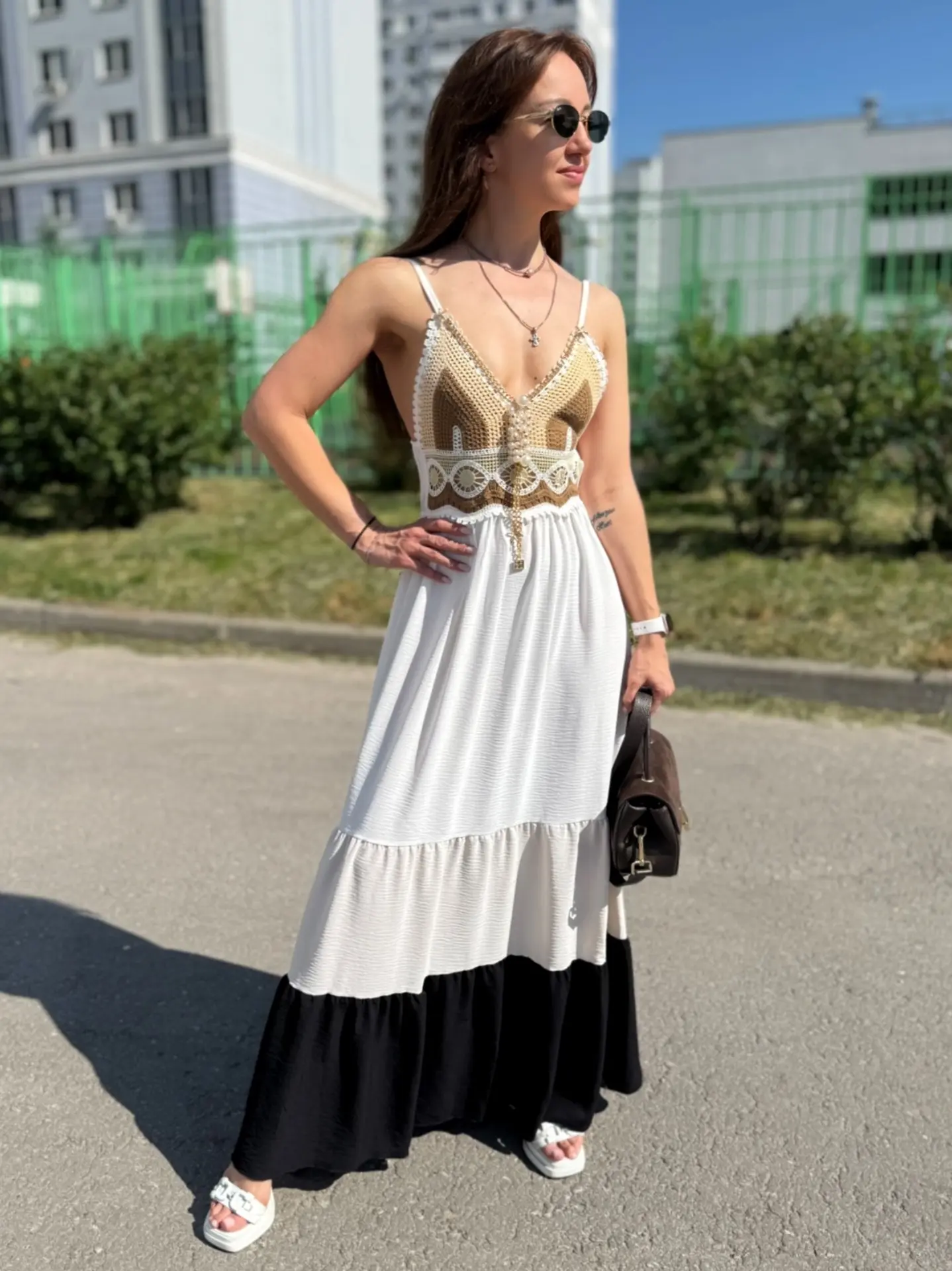 Если бы лето было платьем ☀️ то это было бы наше платье от SANTUCCI🌸 в белом цвете, с ...