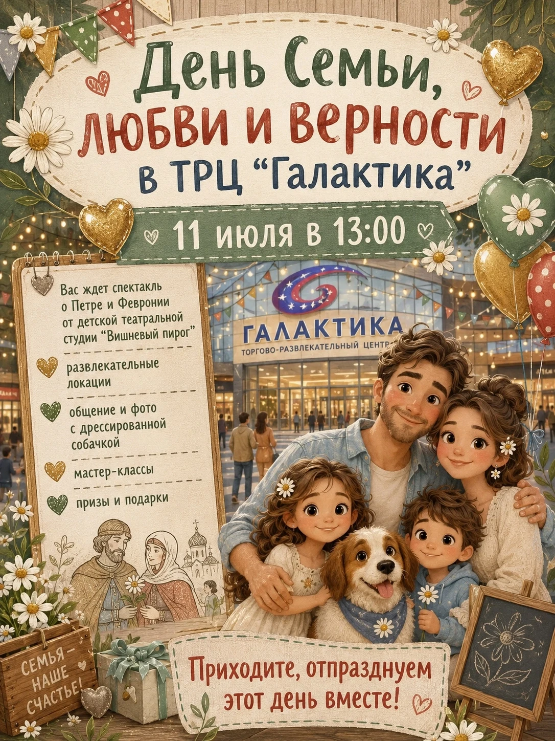 Приглашаем вас вместе отпраздновать замечательный праздник - День семьи, любви и верности! 😊👪

11 