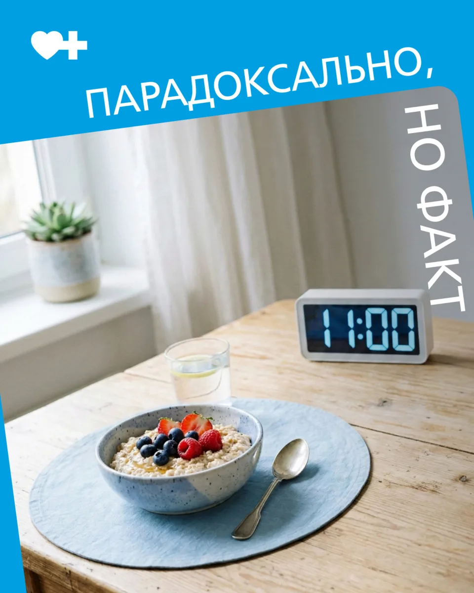 ⚡Поздний завтрак может быть связан с ухудшением здоровья

Исследование показало: у пожилых людей б