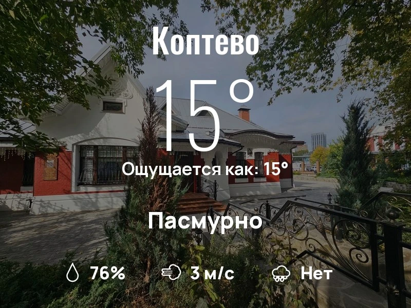 Что с погодой в Коптево?