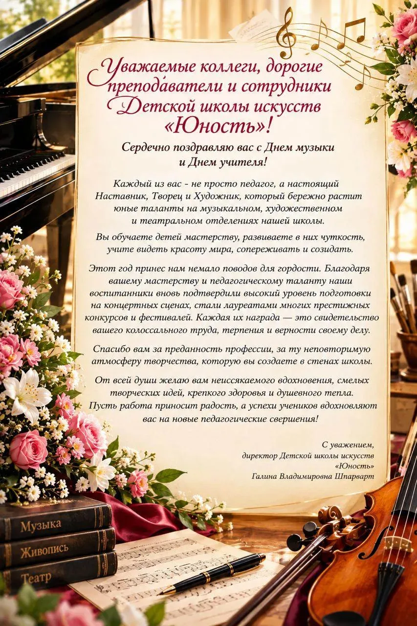 С праздником! С Днём учителя, дорогие преподаватели!