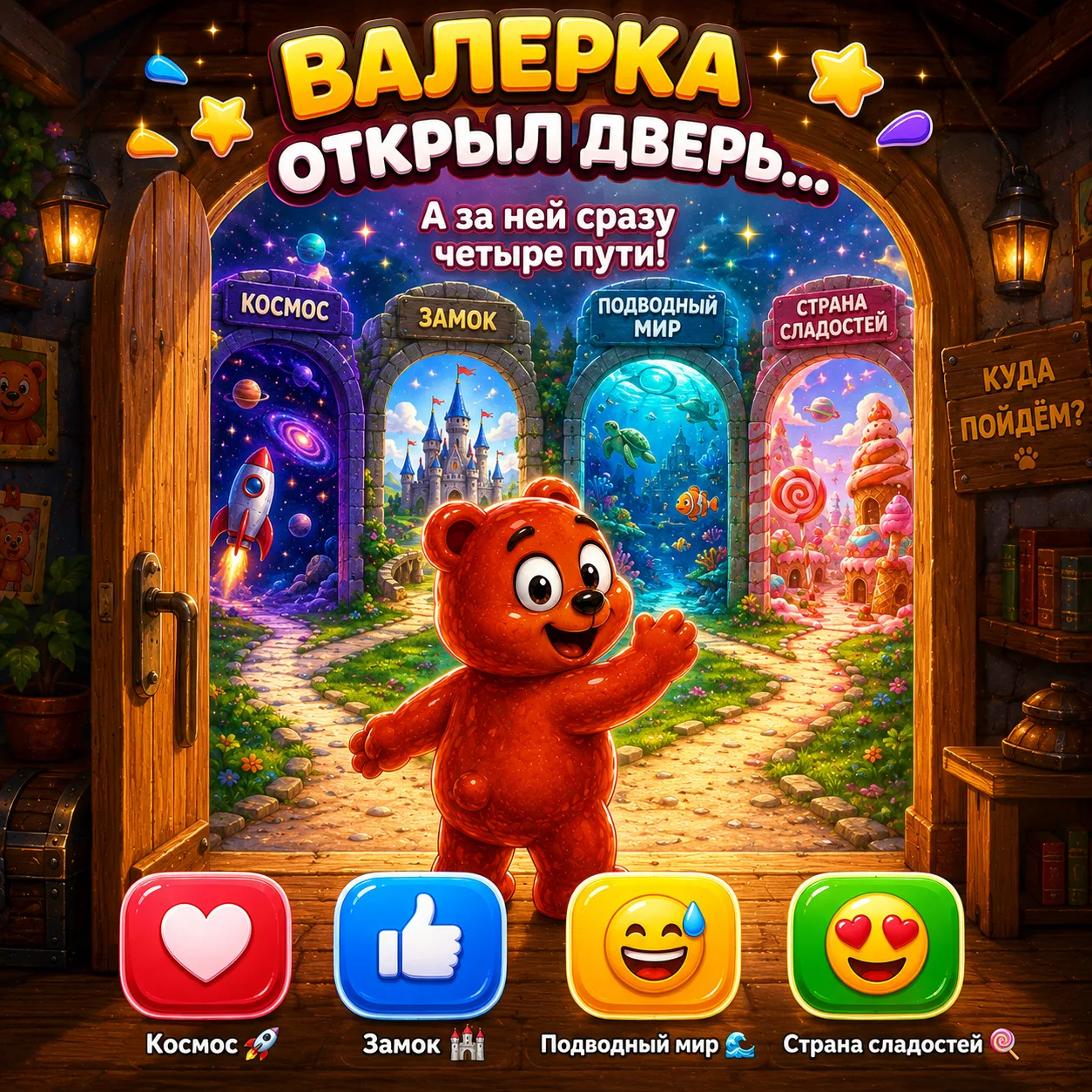 🚪🐻 ВАЛЕРКА ОТКРЫЛ ДВЕРЬ…