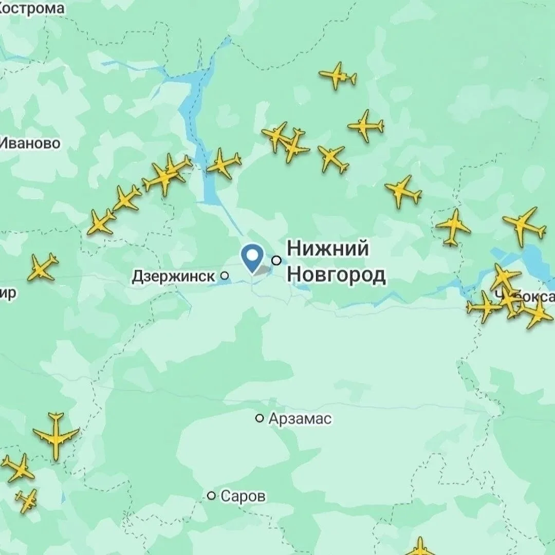Всем быть внимательными! Нижегородская область продолжает отражать атаку БПЛА.    В аэропорту Нижнег