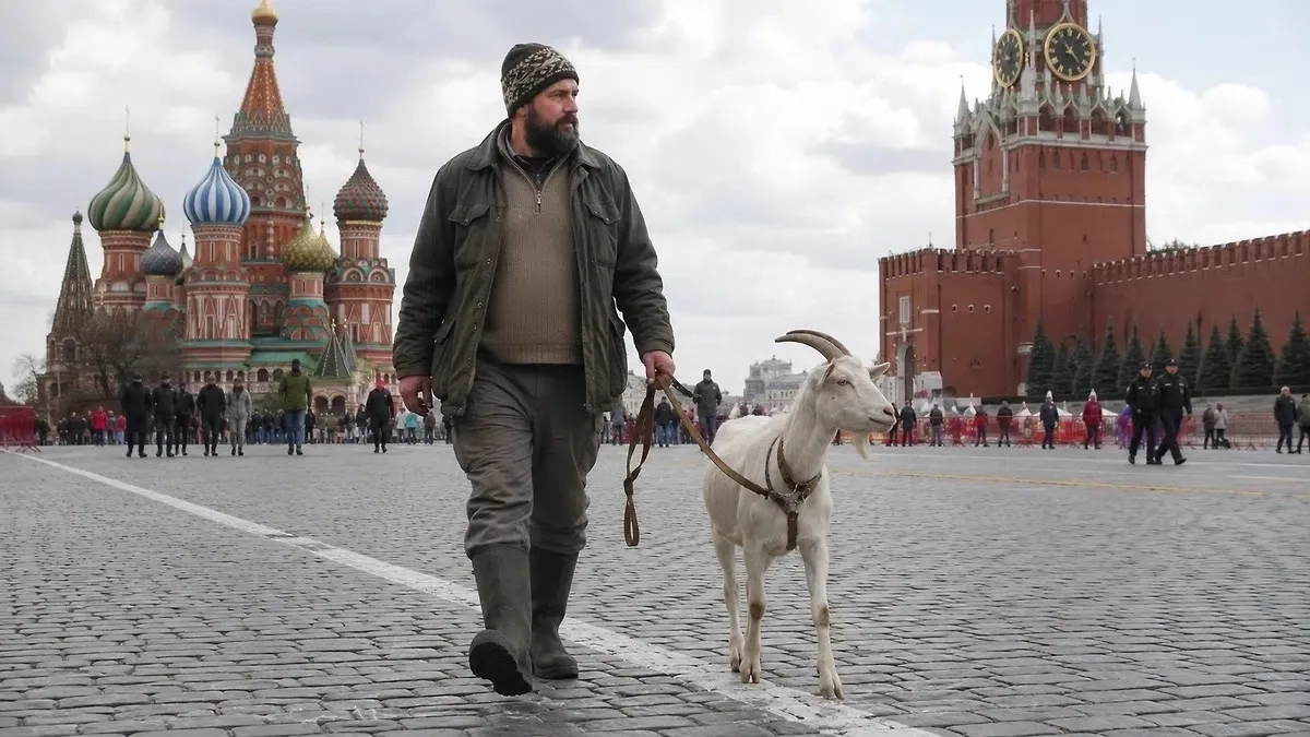 Мужчина в минувшие выходные привел на Красную площадь козу

Стражи порядка обнаружили хозяина и его 