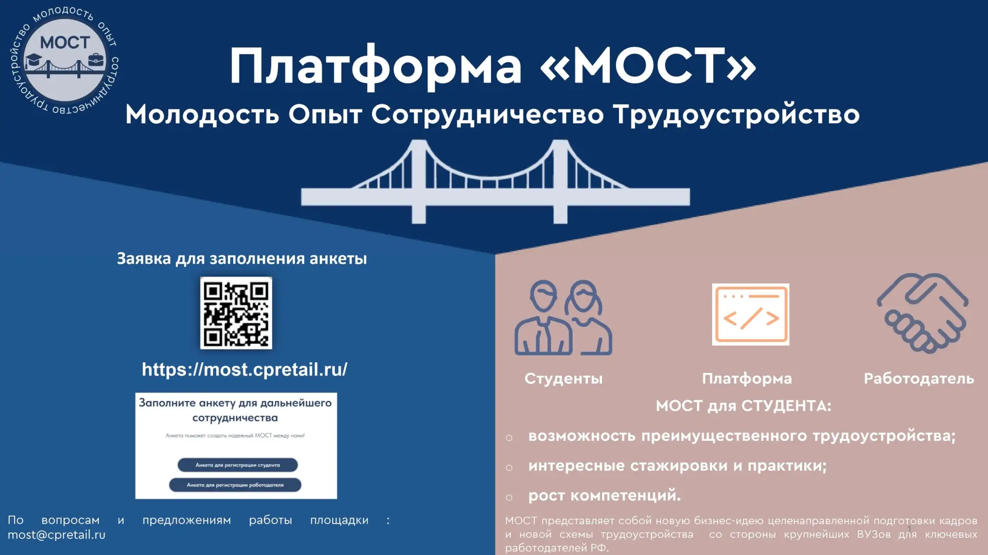 Карьерная платформа «МОСТ»: новые возможности для студентов

💼 Студентам ЮЗГУ доступна кадровая пла