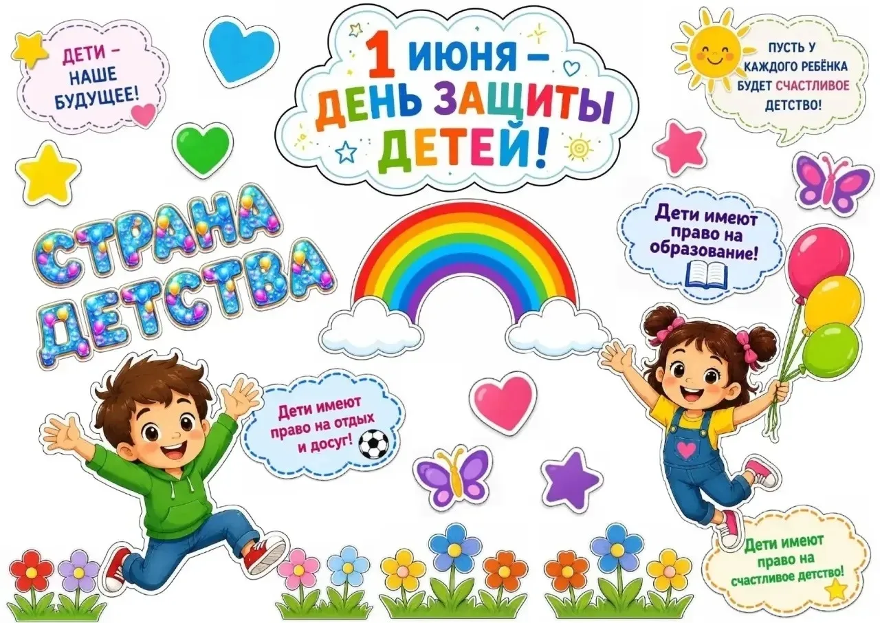 Дорогие друзья! Поздравляю  вас с Днем защиты детей!