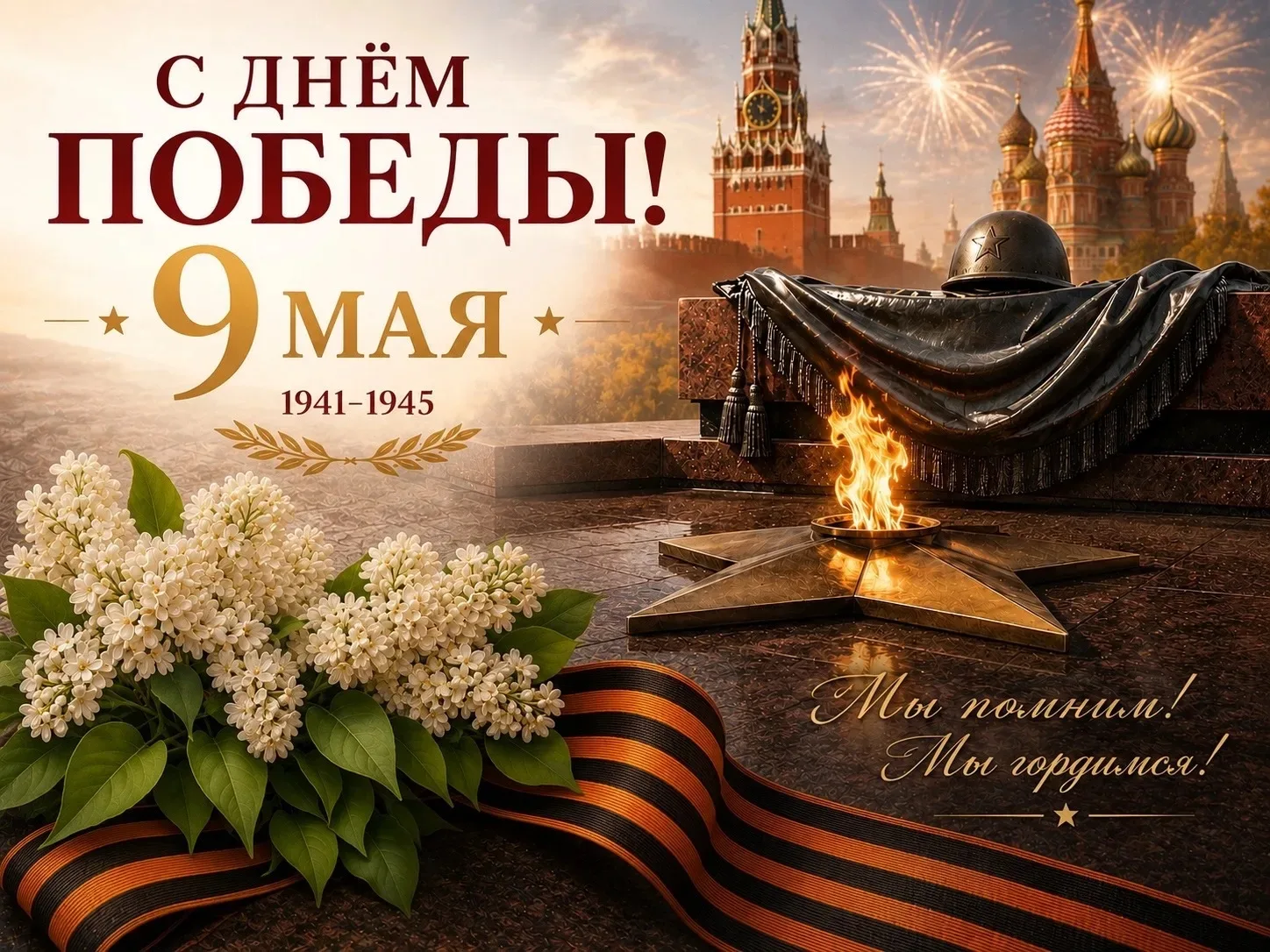 Уважаемые клиенты, наша клиника поздравляет вас с Днём Победы!