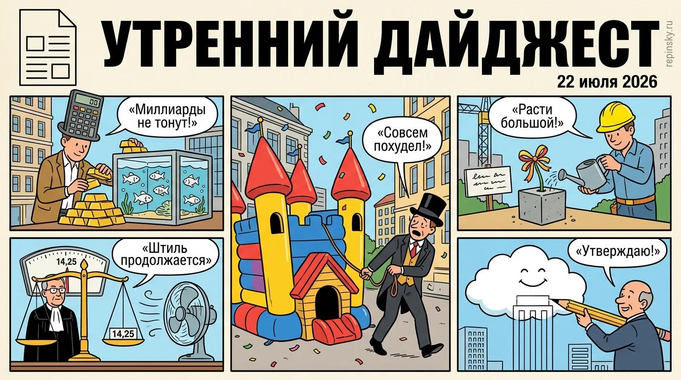 🗞️ Утренний дайджест

➠ Выручка московских девелоперов элитного жилья сократилась на 40 процентов. 