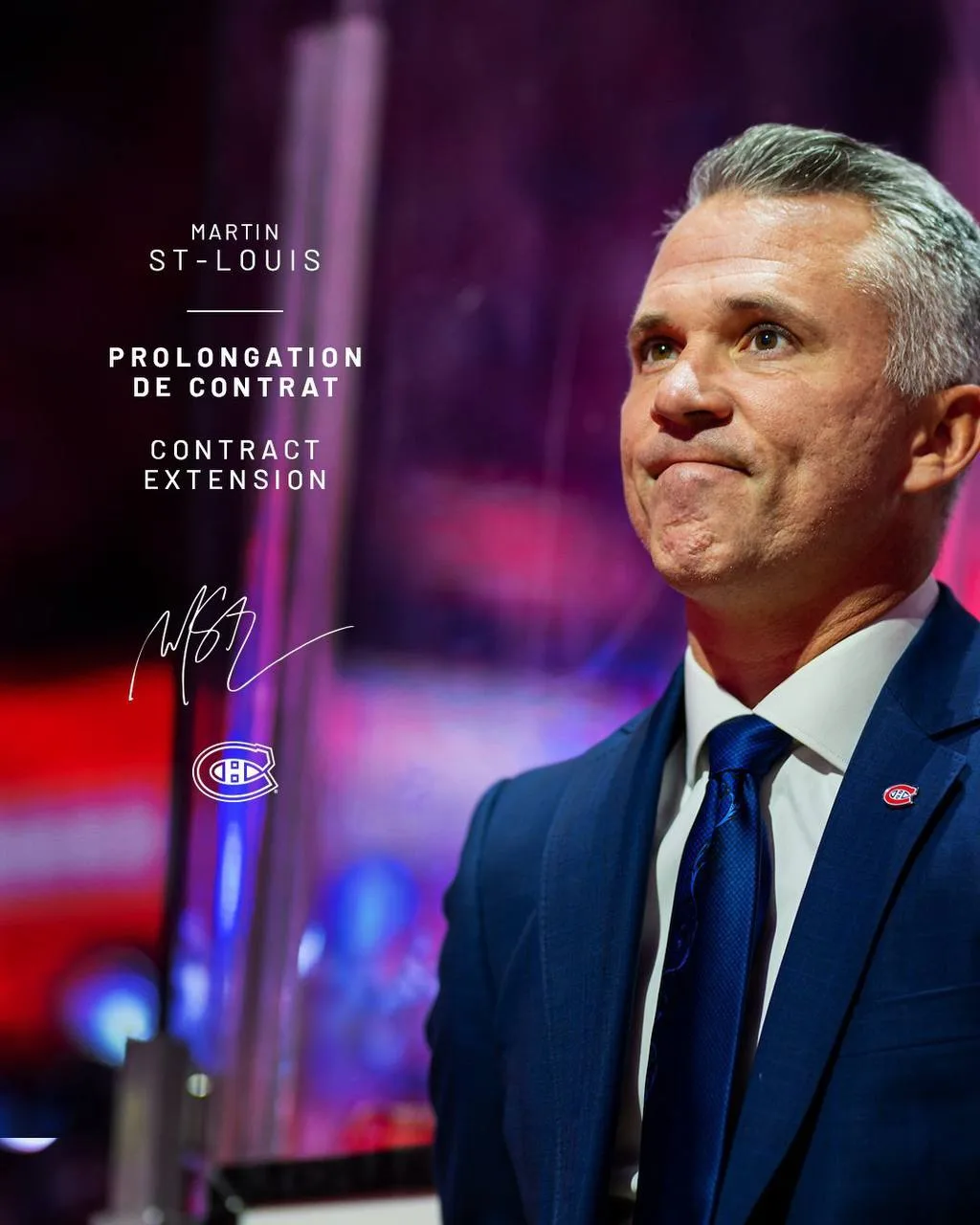 🏒 «Монреаль» продлил контракт с главным тренером Мартеном Сан-Луи