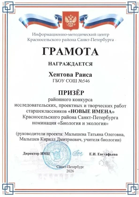 16 апреля в гимназии №399 состоялась итоговая конференция районного конкурса исследовательских проек