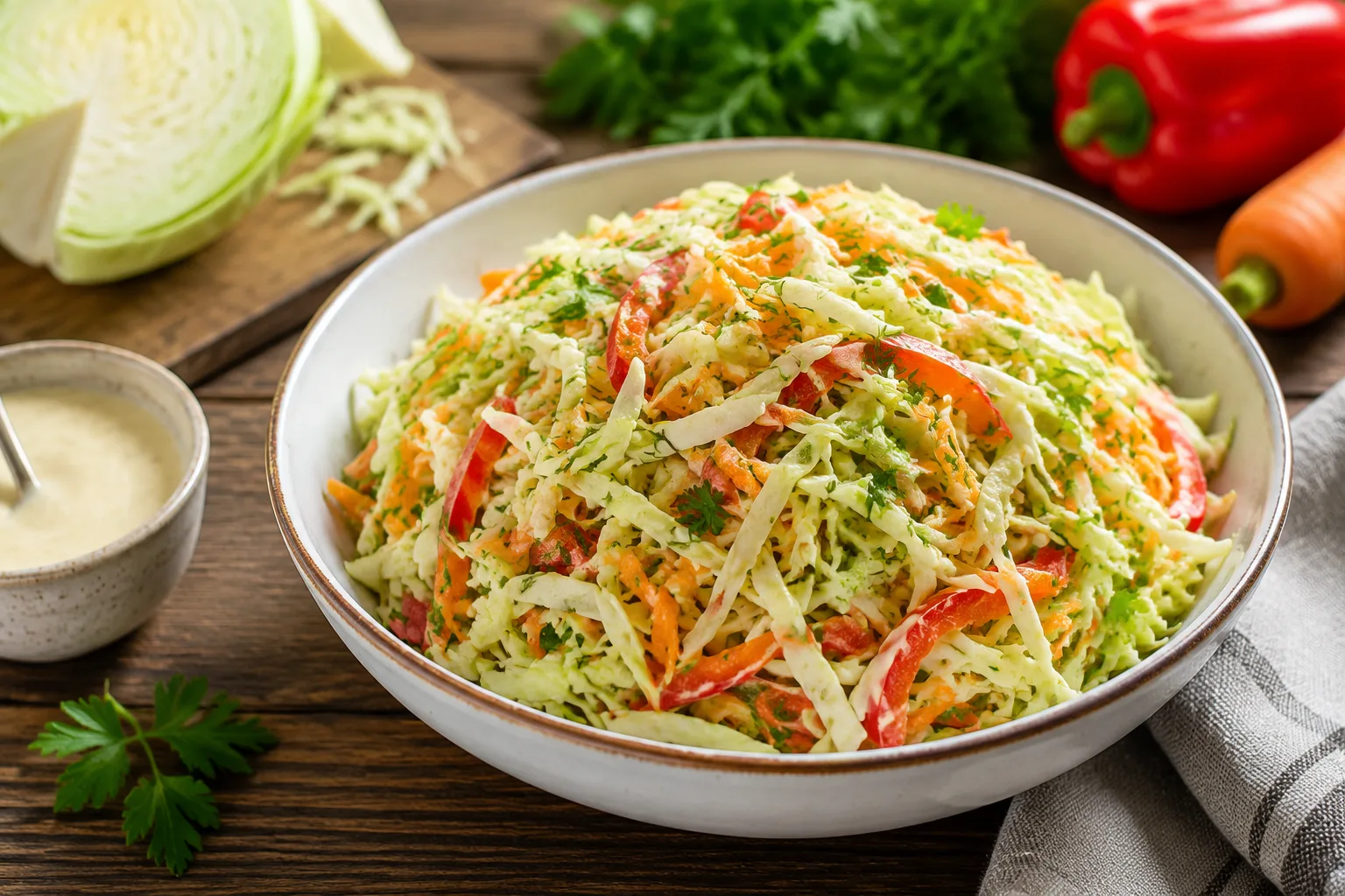 🥗 Молодая капуста больше не надоедает: добавляю необычную заправку — салат получается хрустящим и о