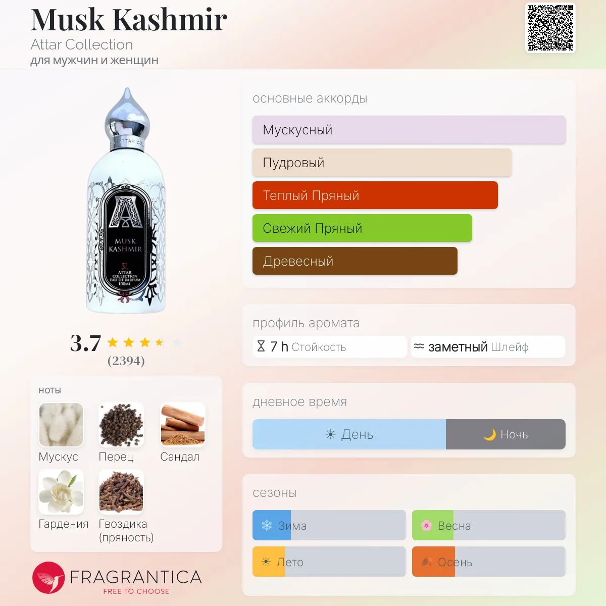 ❗️ Attar Collection Musk Kashmir 100 мл тестер с крышкой 7700 р 🔥