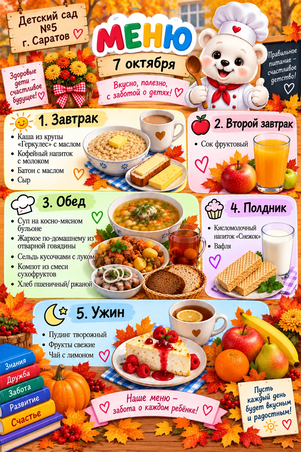 🍽 Доброе утро, дорогие родители! ☀️