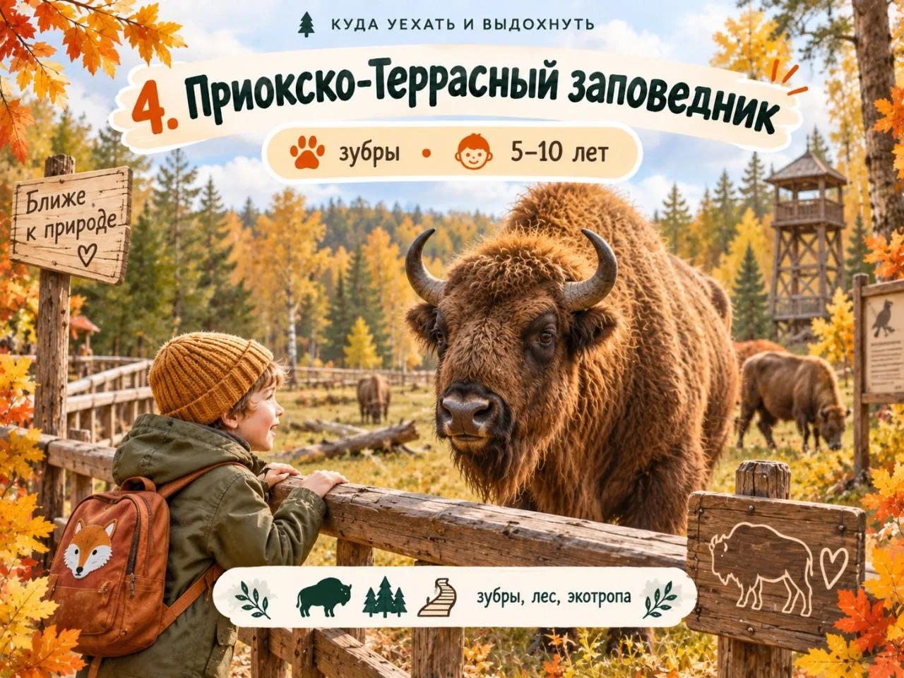 4. ПРИОКСКО-ТЕРРАСНЫЙ ЗАПОВЕДНИК: ЕДЕМ К ЗУБРАМ 🦬🌲