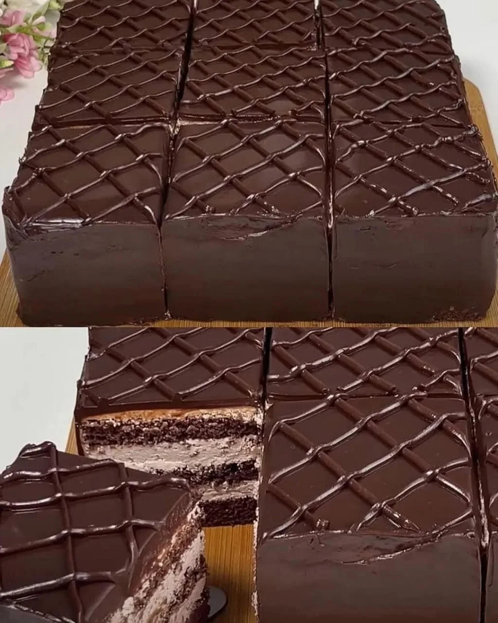 Шоколадный торт с ганашем