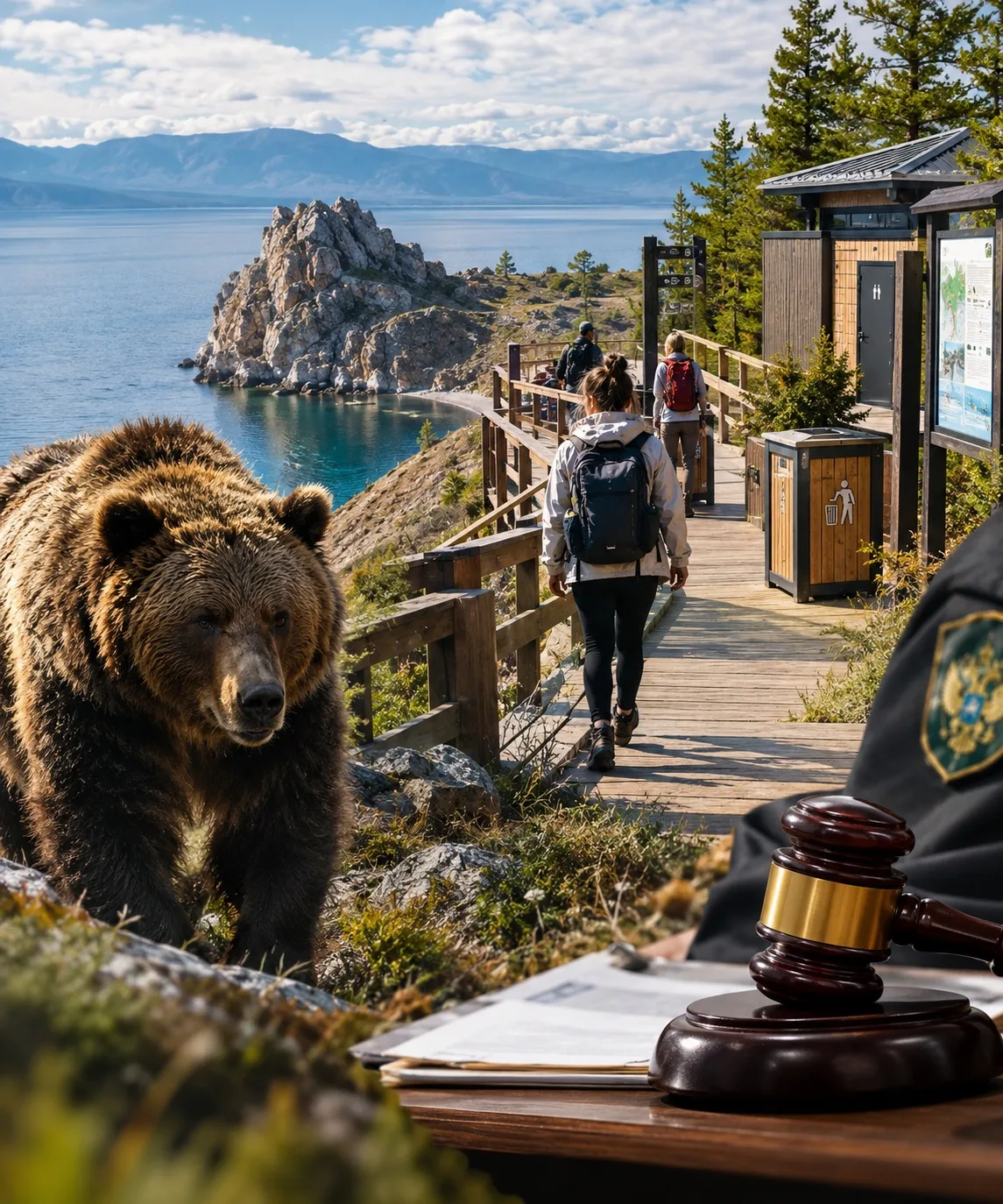 🐻 Суд против медведей и разрухи: как на Байкале спасают туристов