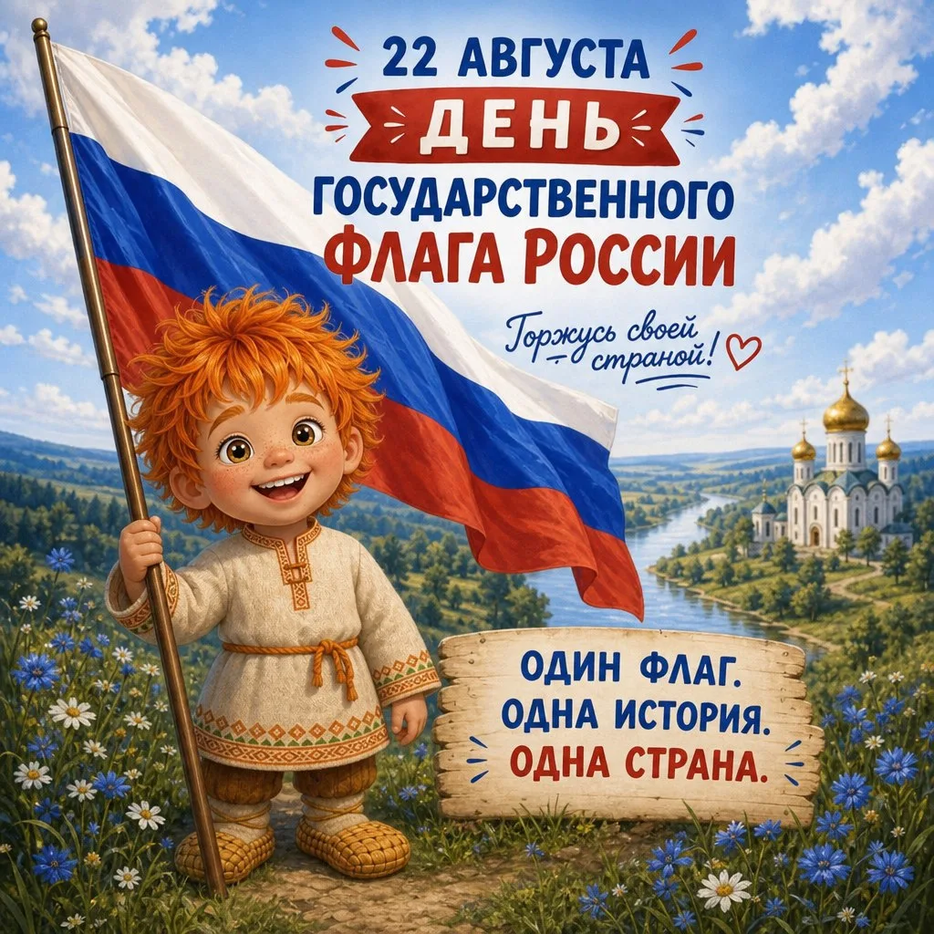 Сегодня особенный день для всей нашей страны — День Государственного флага России! 🇷🇺✨