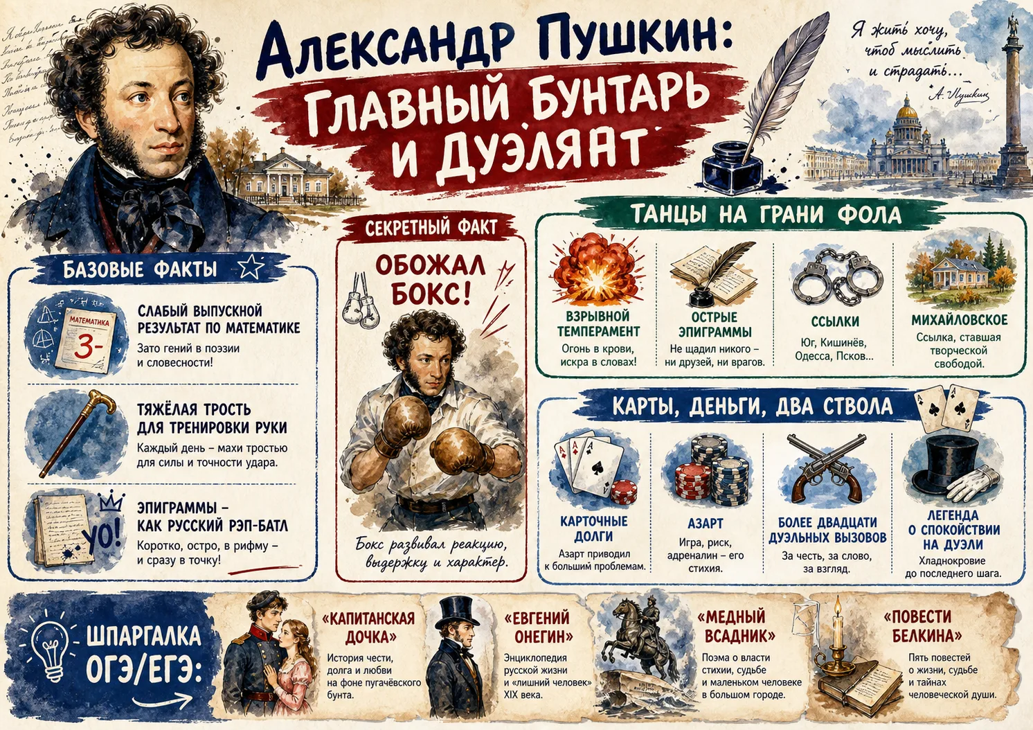 ✒️Нескучная биография знаменитых писателей!📚