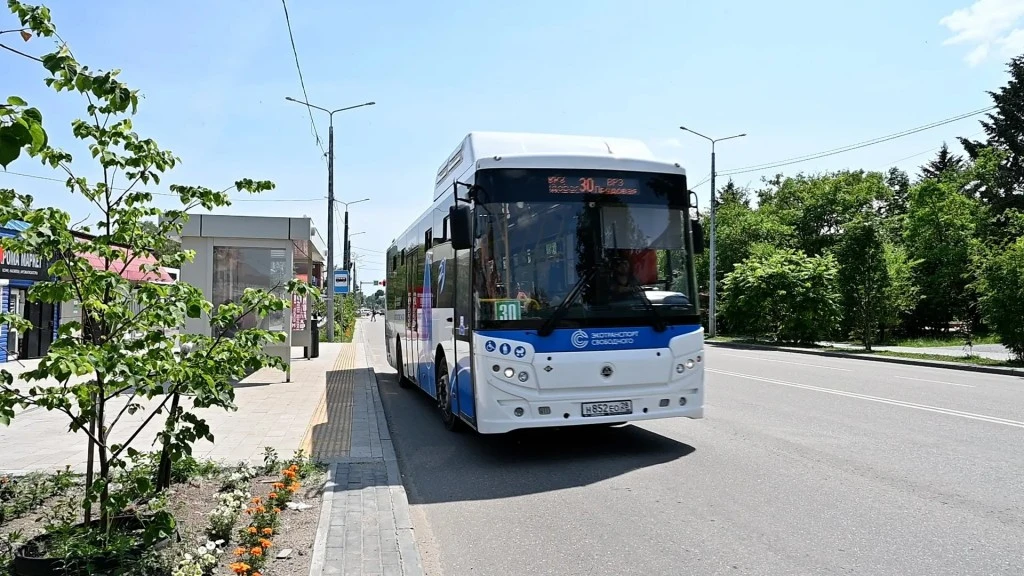🚖 Свободный стал первым городом Приамурья со 100%-ным газомоторным общественным трансп...