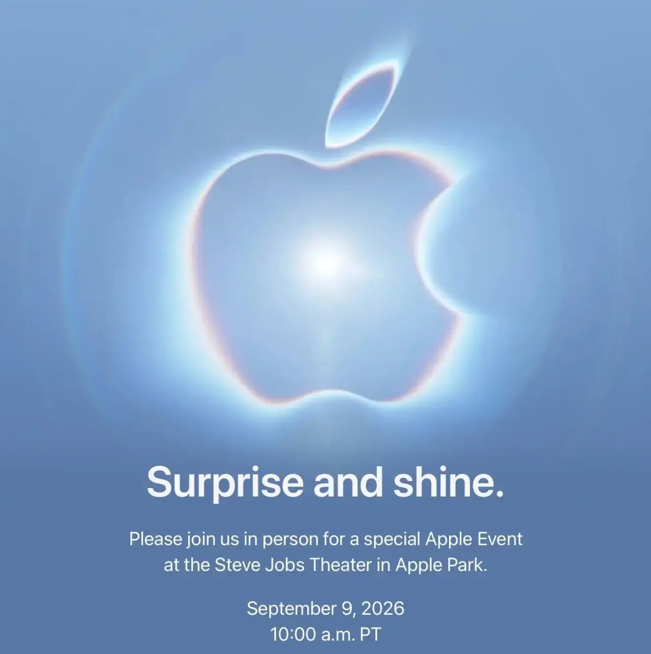 🍏Официально — презентация Apple состоится 9 сентября в 20:00 по мск.