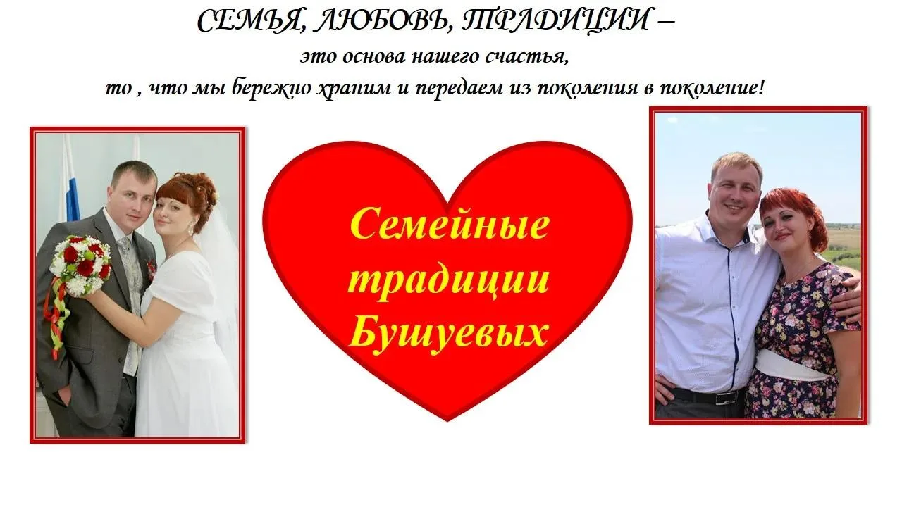❤️Традиции моей семьи

Друзья,  представляем новых участников фотомарафона - семью  ученика 4 класса