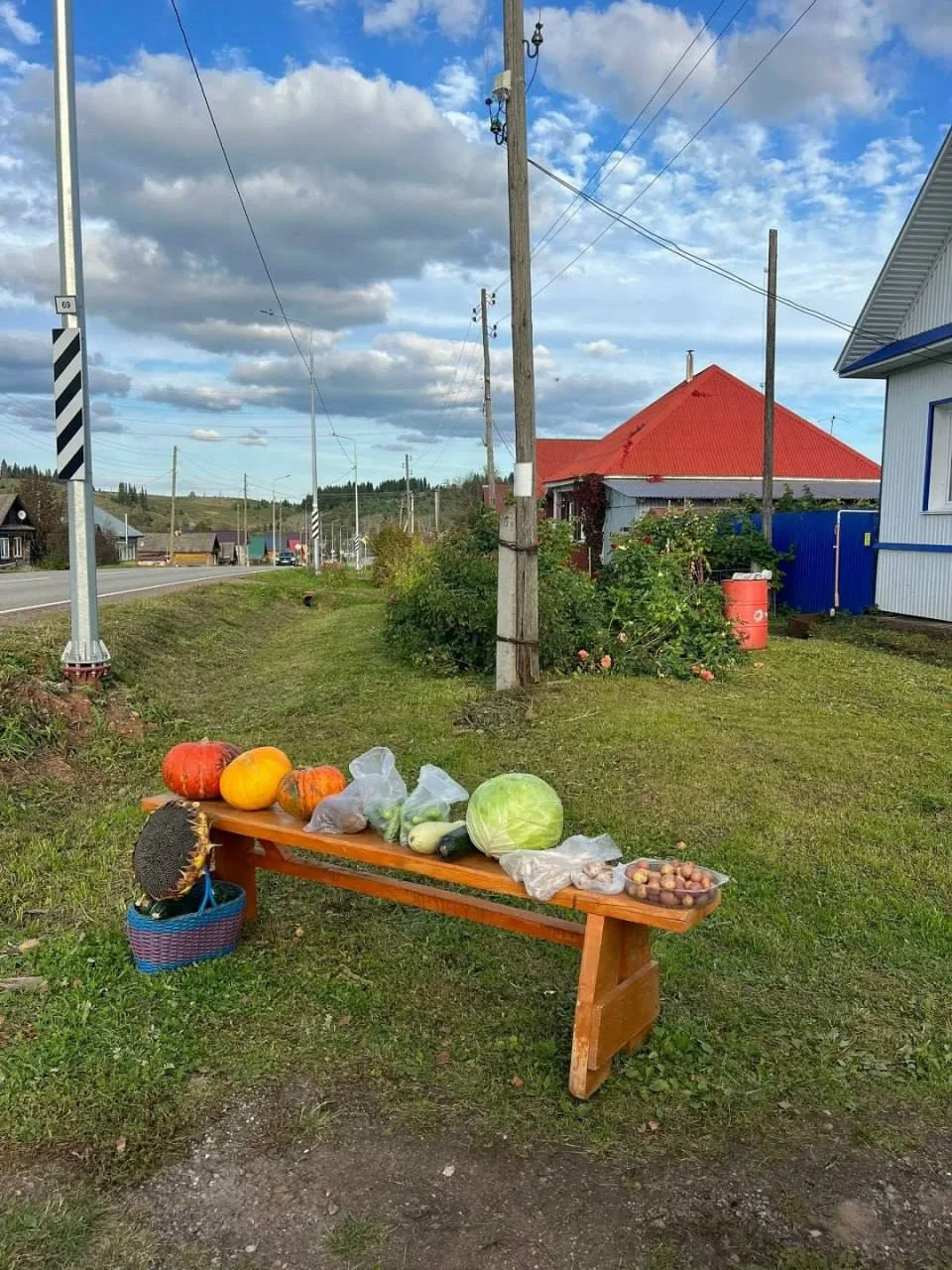 Щедрые соседи в деревне Белая гора.