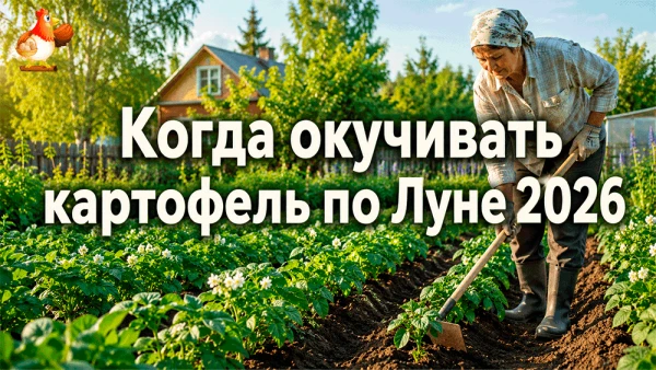 Не тяпкой по вдохновению, а с толком. Когда окучивать картофель по Луне в 2026 году, чт...