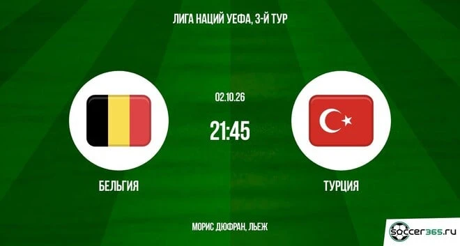 🇧🇪🇹🇷 После 1:4 от Италии Турция едет спасаться в Бельгию