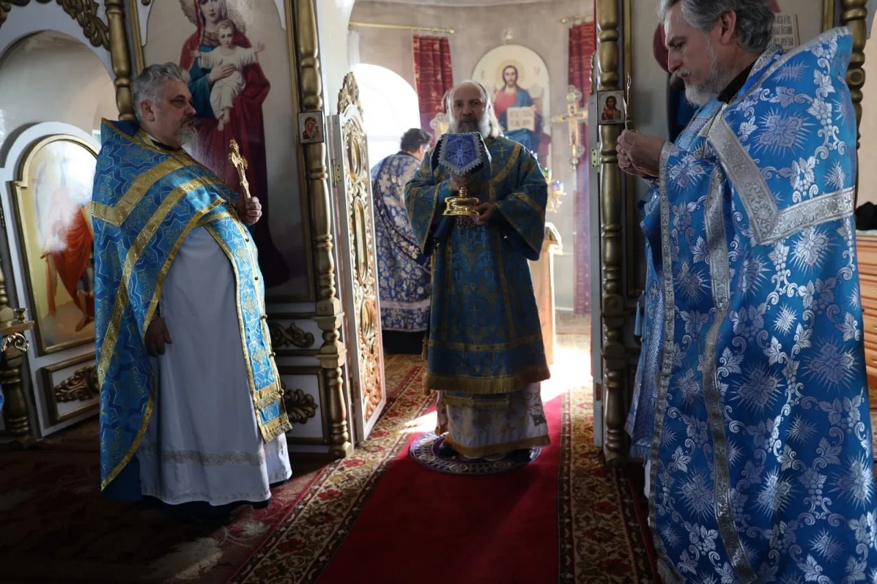 ЕПИСКОП ПИТИРИМ СОВЕРШИЛ ЛИТУРГИЮ В УСПЕНСКОМ ХРАМЕ С.УСПЕНСКОЕ  28 марта, в субботу 5-й седмицы Вел