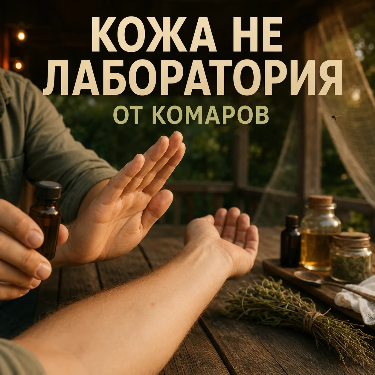 НЕ ВСЯКИЙ РЕЗКИЙ ЗАПАХ — ЗАЩИТА ОТ КОМАРОВ
Вечером на даче появляются комары и мошки.
И сразу начина
