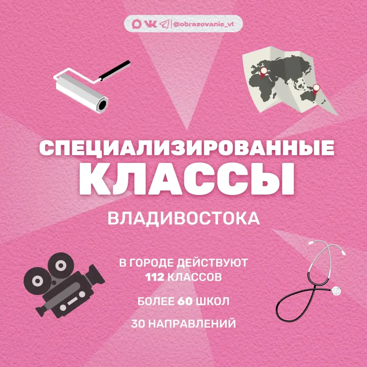 Какие специализированные классы работают во Владивостоке?
