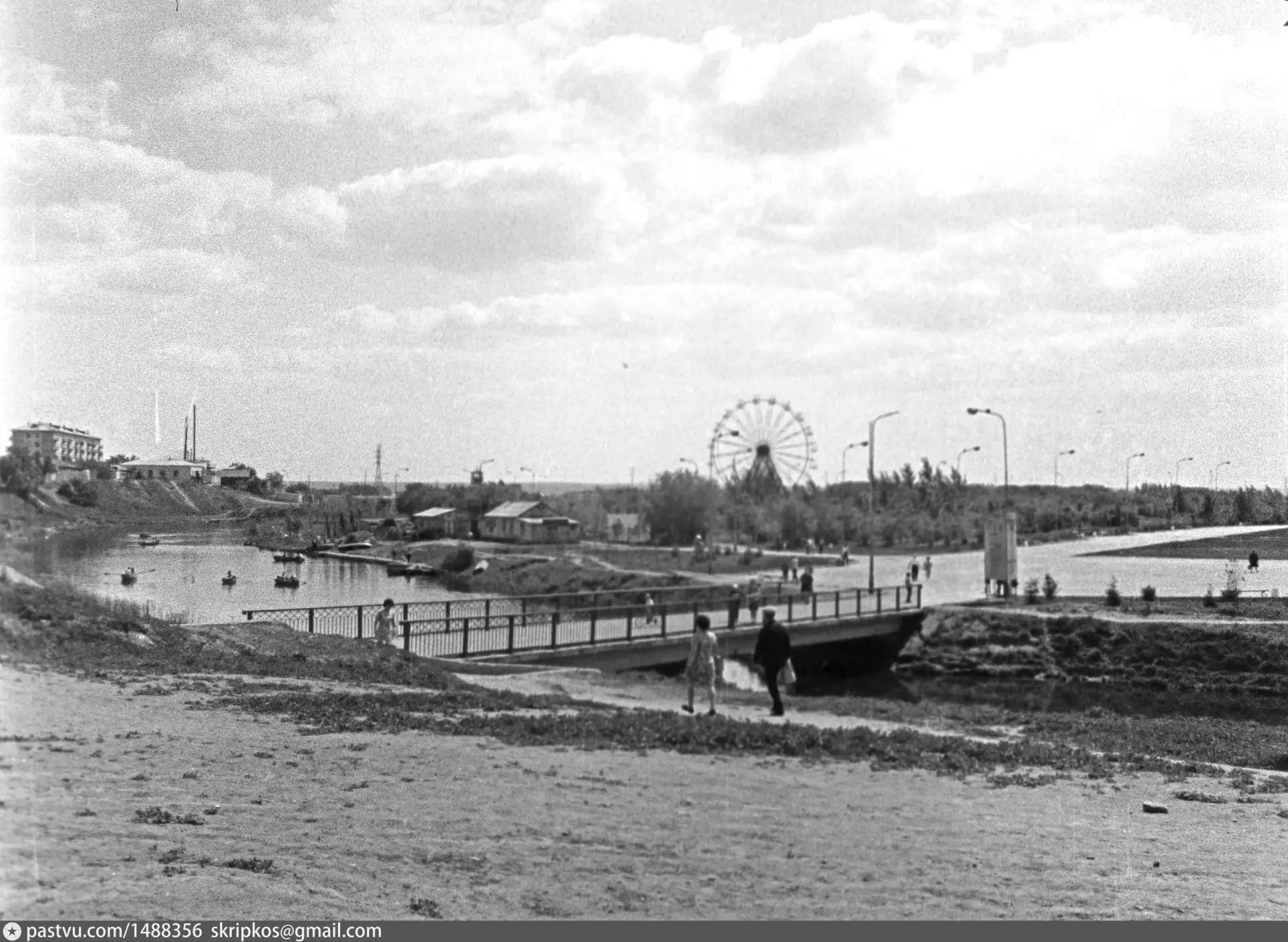 Описание: Мост через Битёвку на входе в ЦПКиО
1974, Россия, Курганская область, Курган
