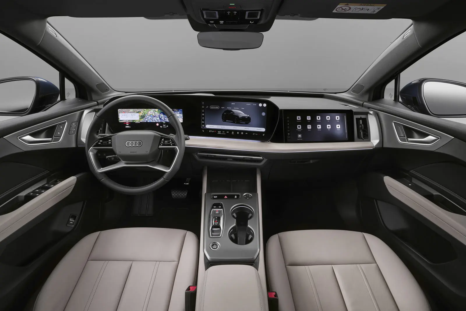 Audi Q4 e-tron получил три дисплея и прибавку к запасу хода  Audi Q4 e-tron и его версия Sportback п