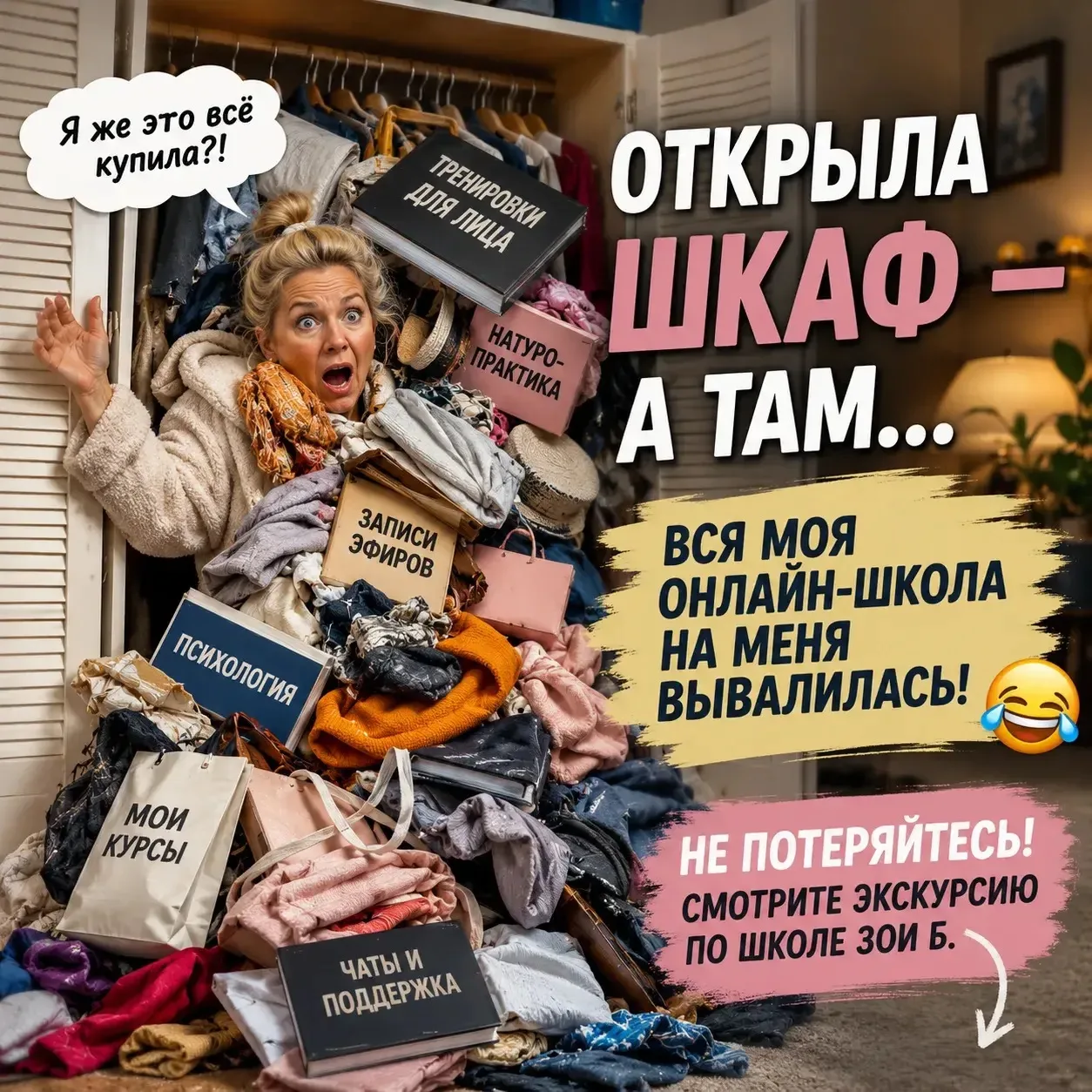 А ВЫ ЗНАЕТЕ, ЧТО У ВАС МОЖЕТ БЫТЬ В ШКОЛЕ ЗОИ Б., ЕСЛИ ВЫ ПРОСТО ЗАРЕГИСТРИРУЕТЕСЬ?