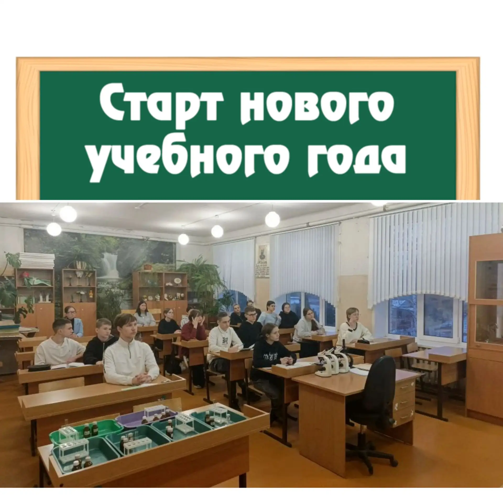 В новом учебном году  школа переходит на триместры
