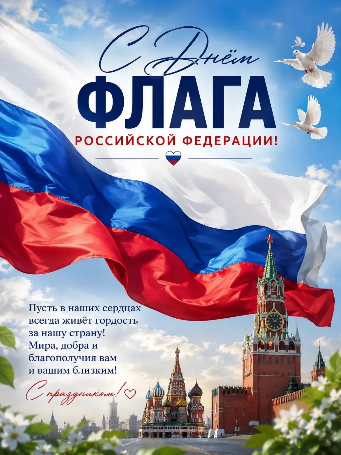 🎉 С Днём Государственного флага Российской Федерации! 🎉