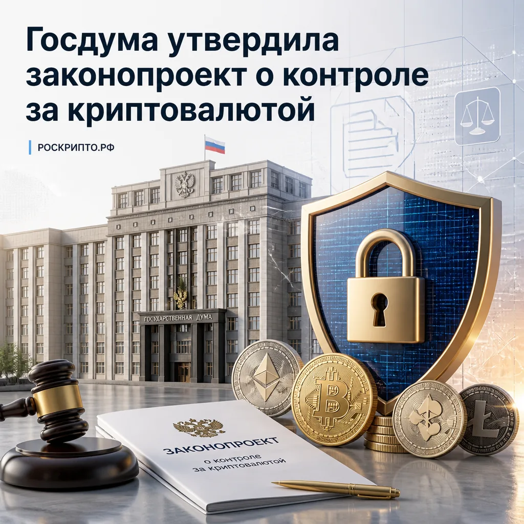 Госдума утвердила законопроект о контроле за криптовалютой