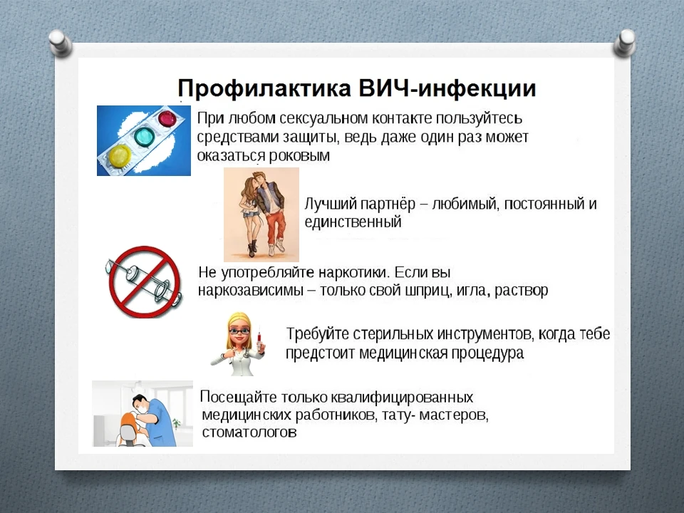 Памятки о ВИЧ: коротко о главном.