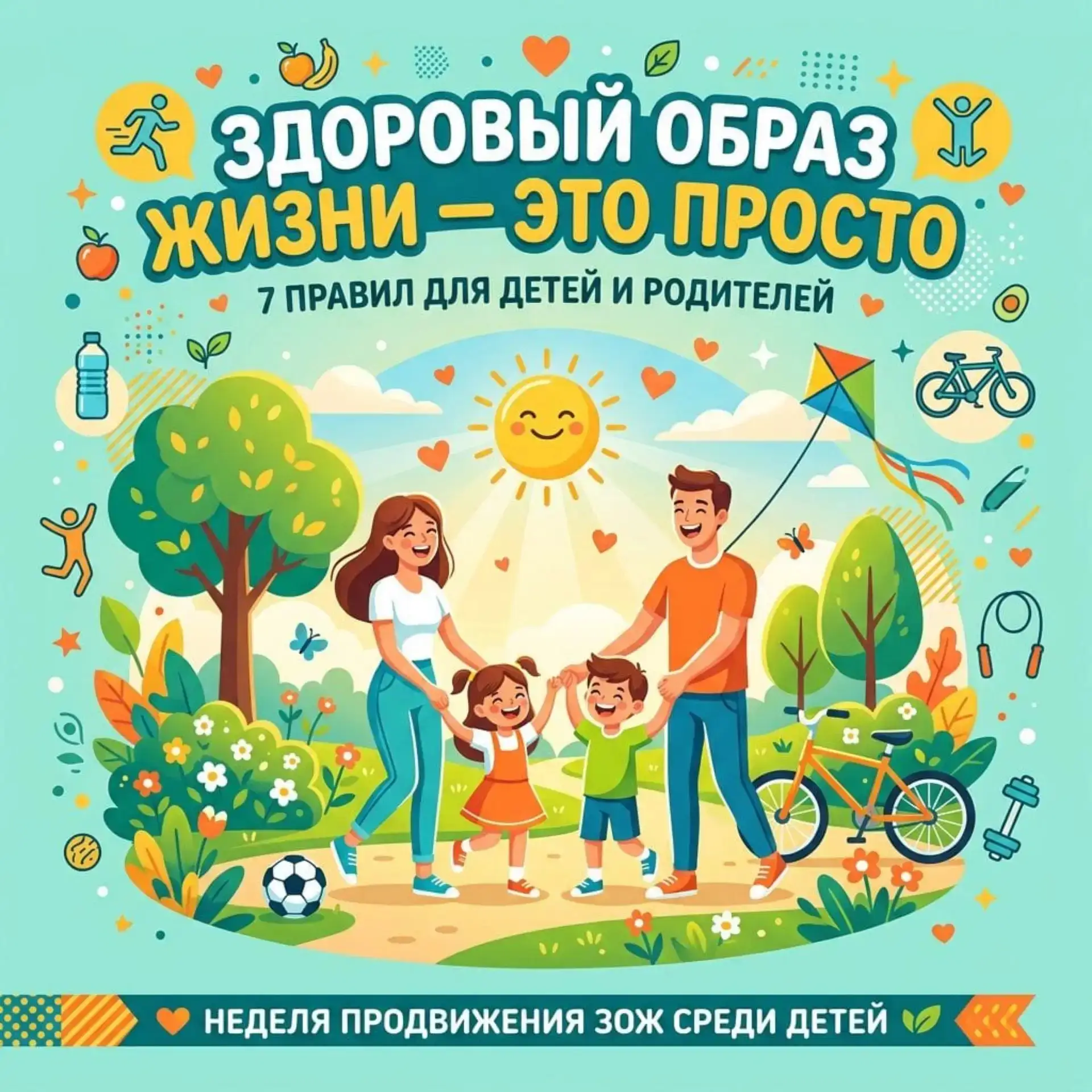 неделя продвижения здорового образа жизни среди детей 🤸