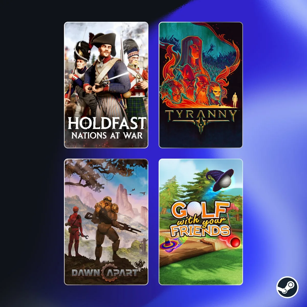 В Steam стартовали ежедневные скидки

Скидку в 50% получила Holdfast: Nations At War, скидка 80% на 