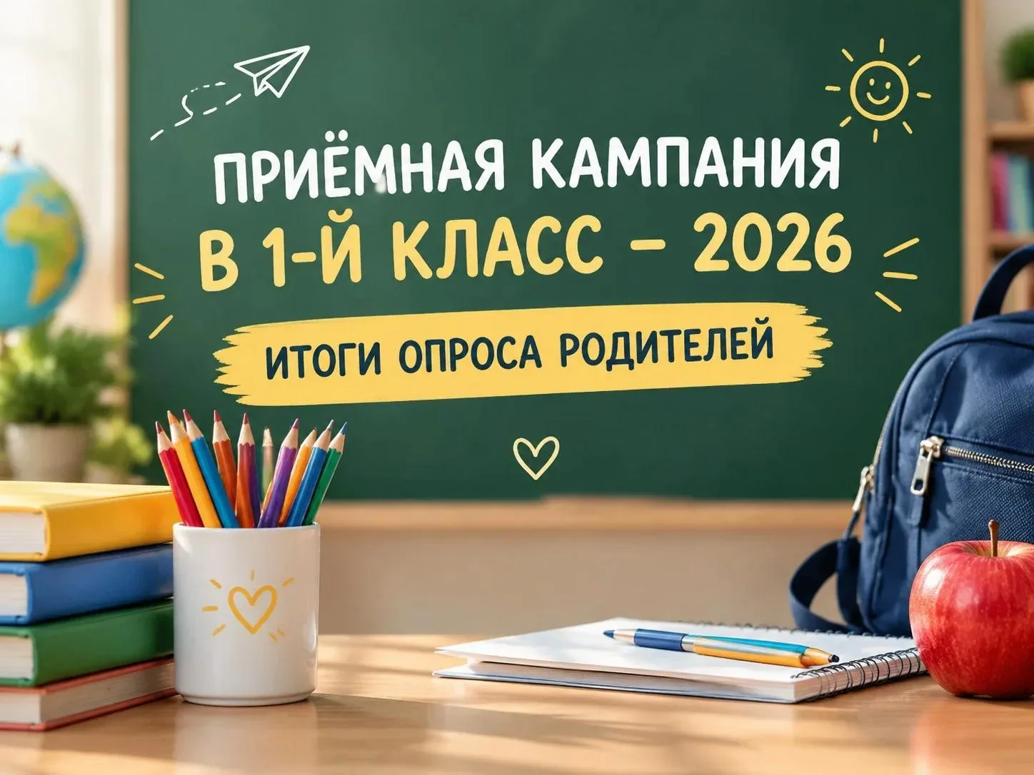 ПРИЁМНАЯ КАМПАНИЯ В 1-Й КЛАСС – 2026: ИТОГИ ОПРОСА РОДИТЕЛЕЙ