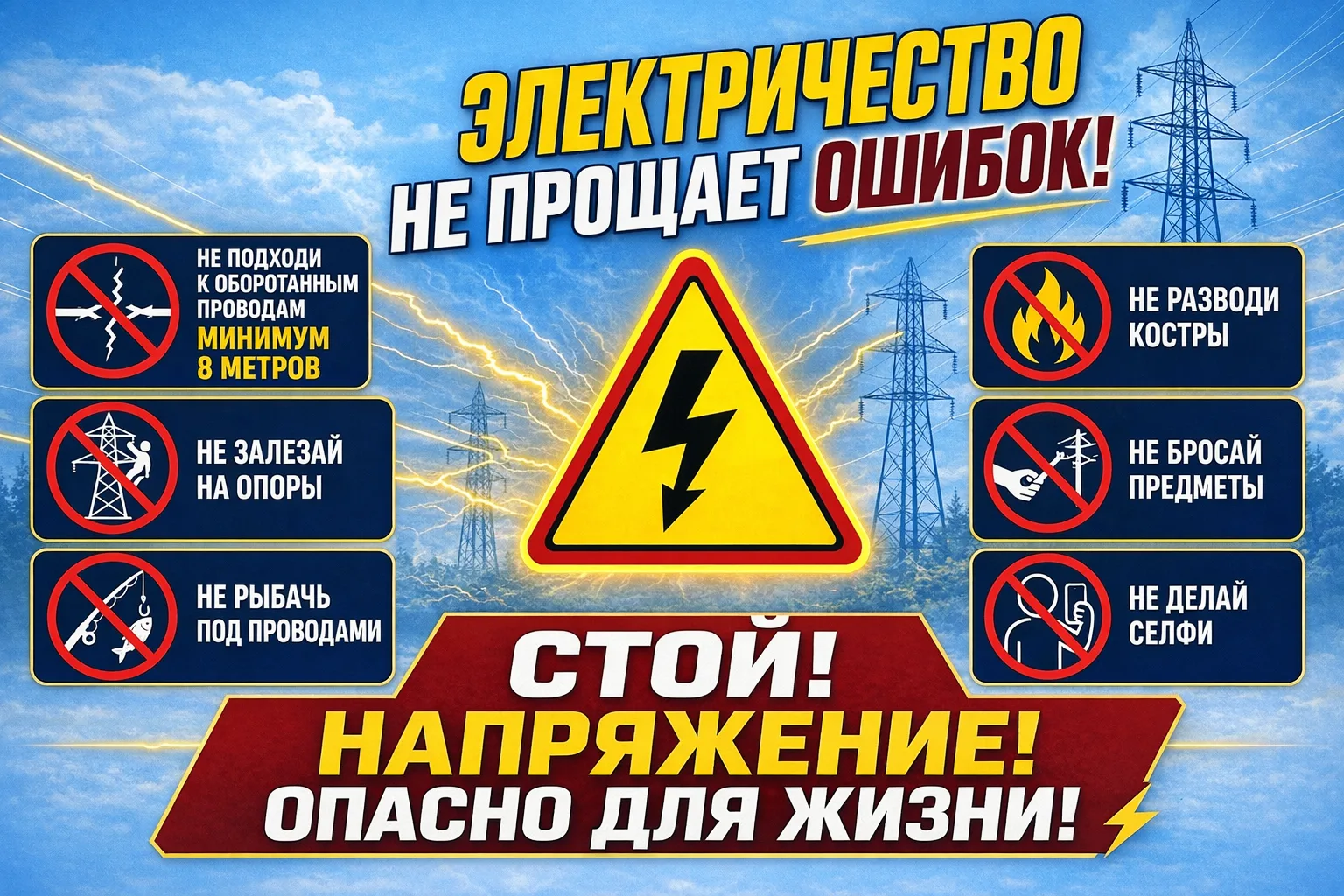 📢Магаданэнерго обращается ко всем жителям региона с важным напоминанием: энергообъекты являются зон