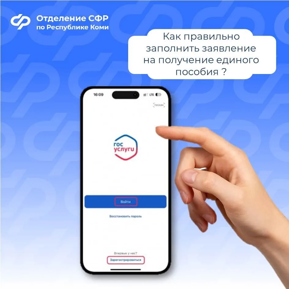 🔵 Отделение СФР по Республике Коми подготовило памятку о том, как правильно заполнить заявление на п